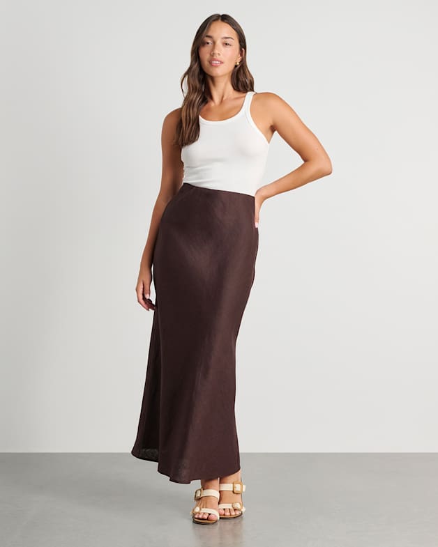 スカート LIA MAYA SKIRT CLAY BROWN XS LIA MAYA SKIRT CLAY BROWN XS