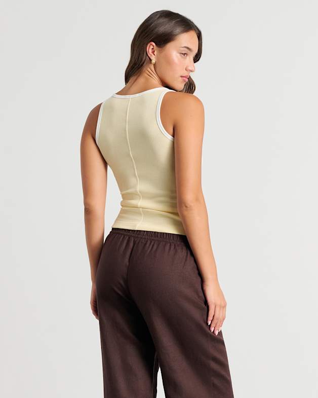 Kate Contrast Scoop Tank