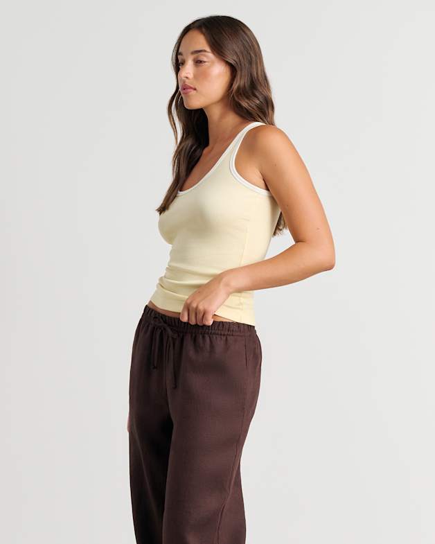 Kate Contrast Scoop Tank