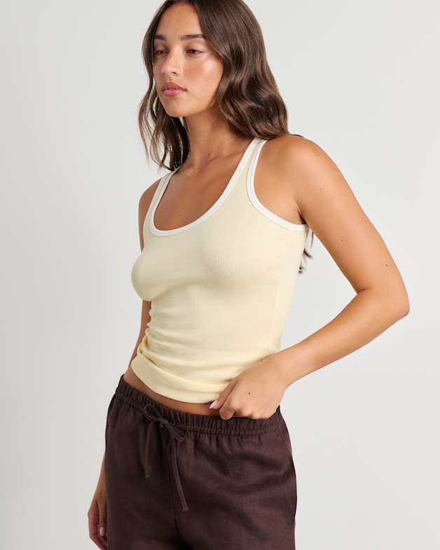 Kate Contrast Scoop Tank