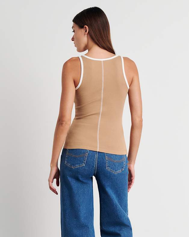 Kate Contrast Scoop Tank