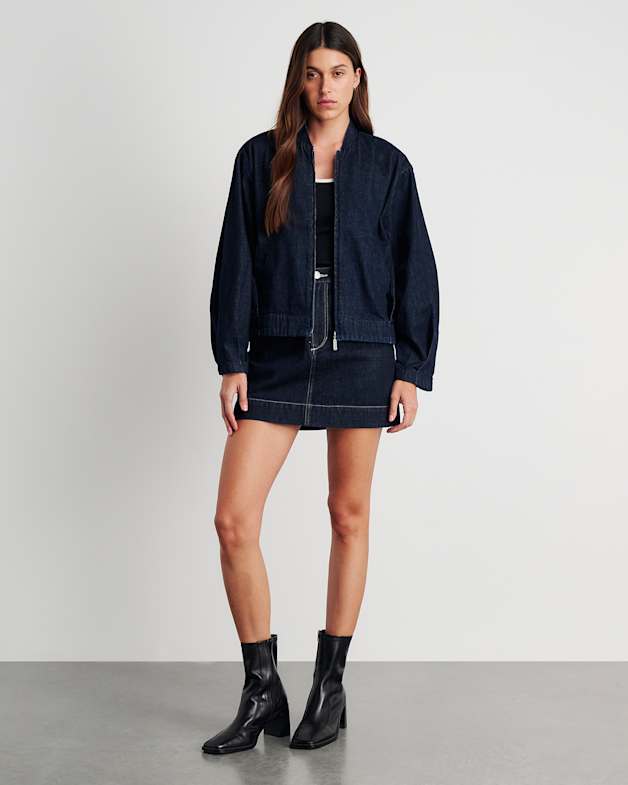 Cora Denim Mini Skirt
