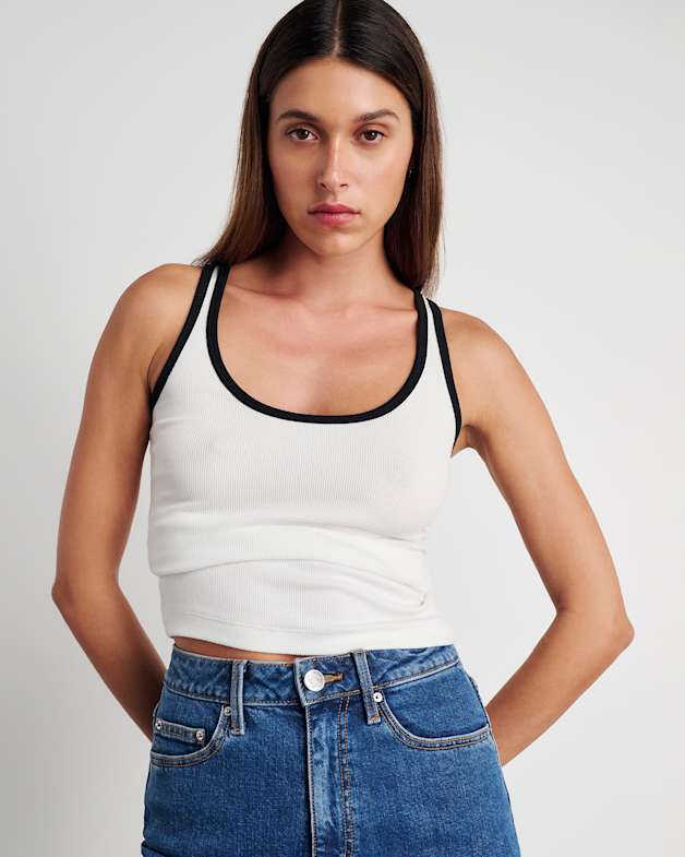 Kate Contrast Scoop Tank