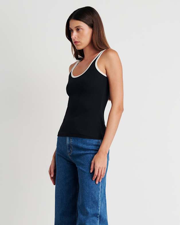 Kate Contrast Scoop Tank