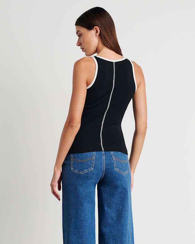 Kate Contrast Scoop Tank