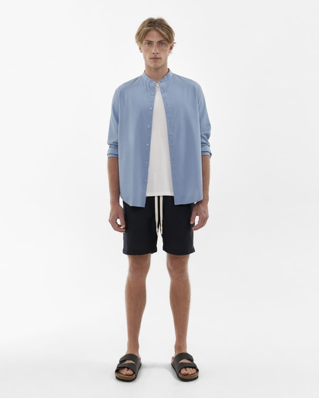 Long sleeve dress shirt discount with shorts