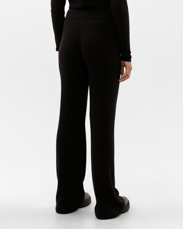 Ribbed flare sweatpants on sale