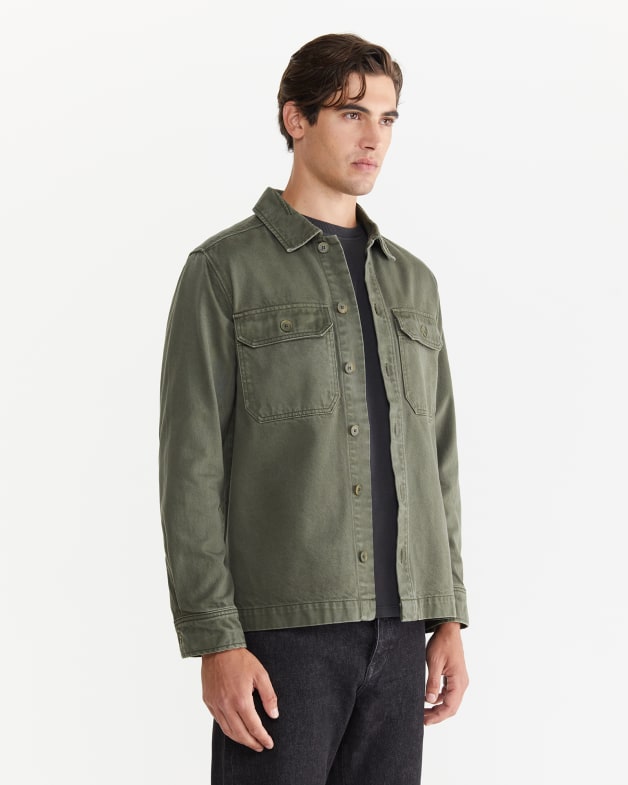 Green shirt jacket outlet