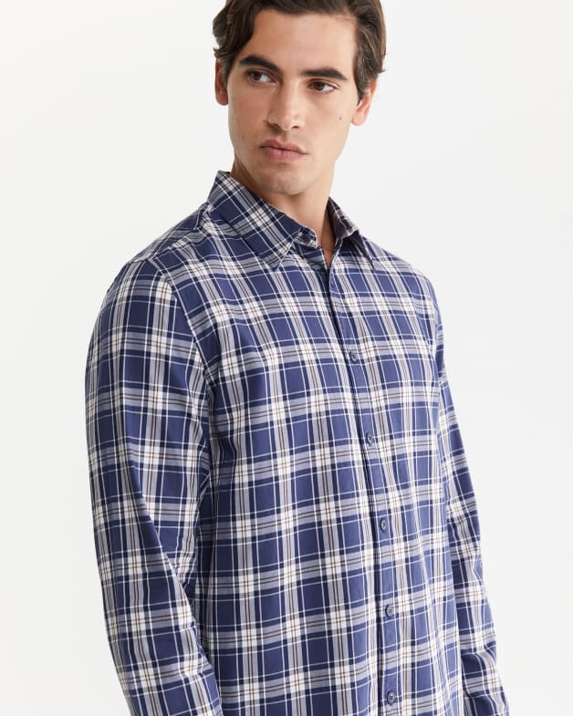 Organic Cotton Check Long Sleeve Shirt JAG