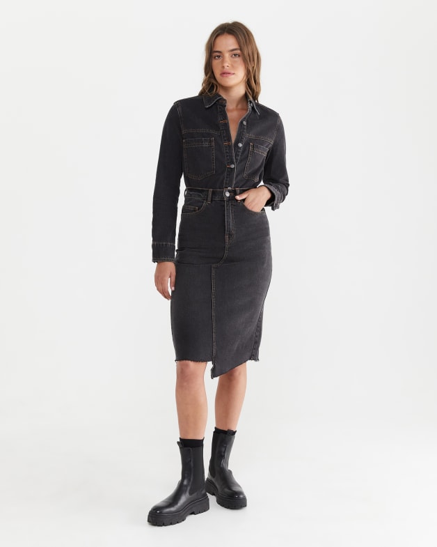 Jag denim sale midi skirt