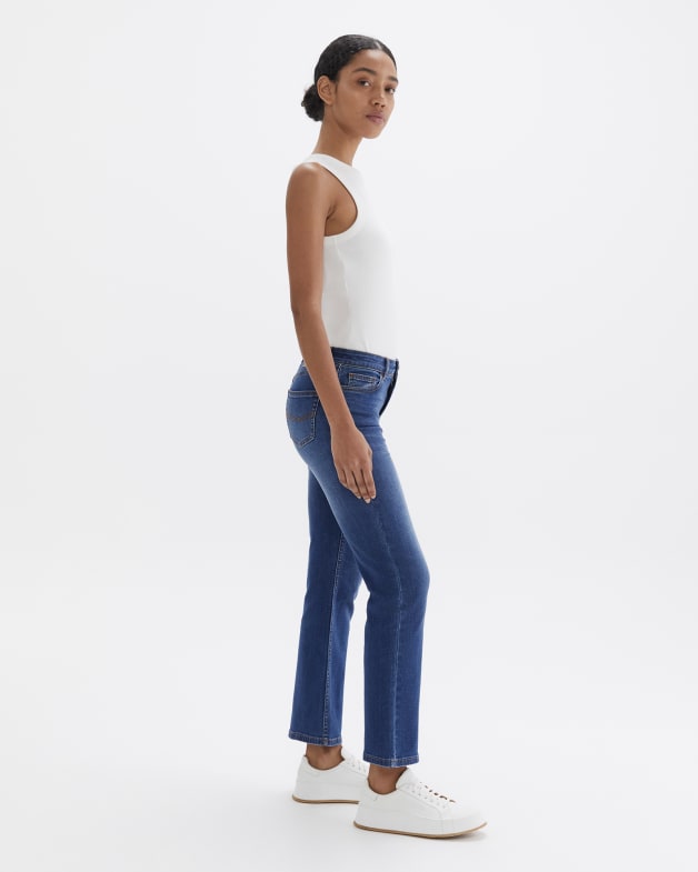 Bianca Bootleg Crop Jeans in Baltic JAG