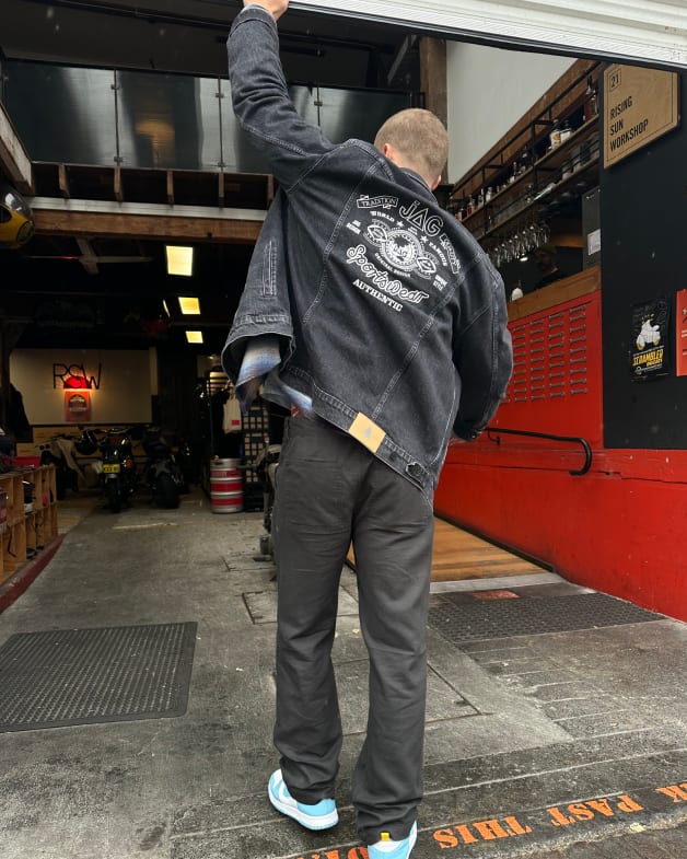 Vintage black hotsell jean jacket