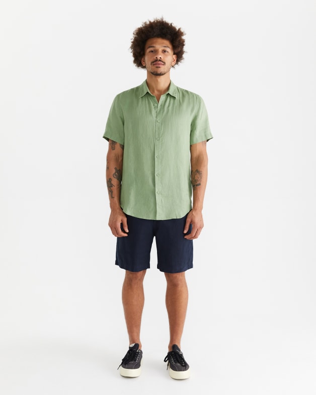 Short Sleeve Linen Shirt JAG