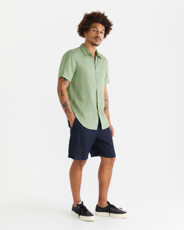 Short Sleeve Linen Shirt JAG