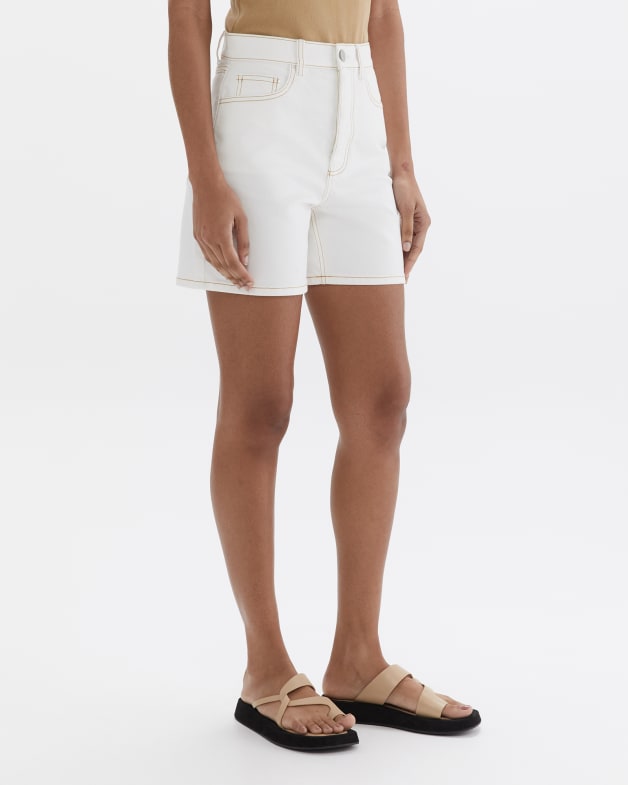 White womens shorts top