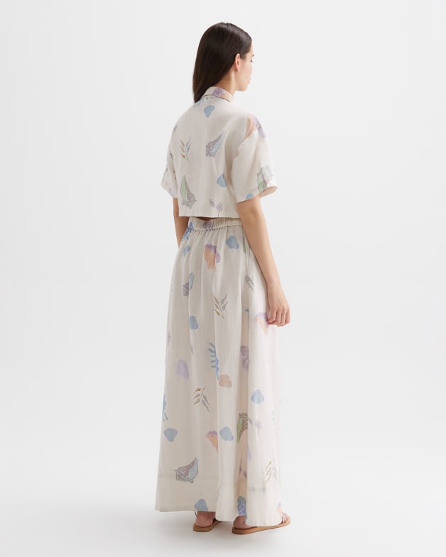 Lily Linen Sea Side Shirt Dress JAG