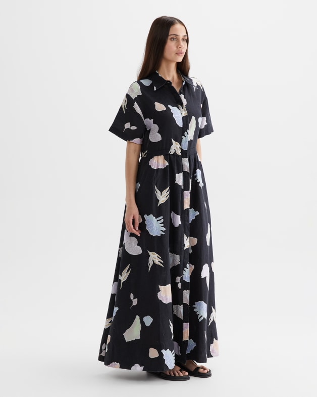 Lily Linen Sea Side Shirt Dress JAG