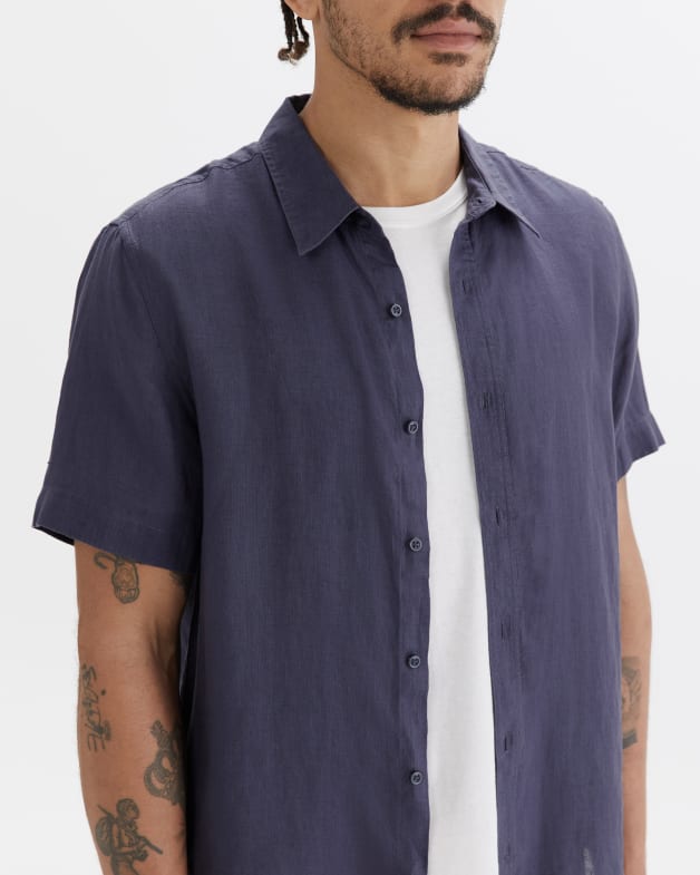 Short Sleeve Linen Shirt JAG