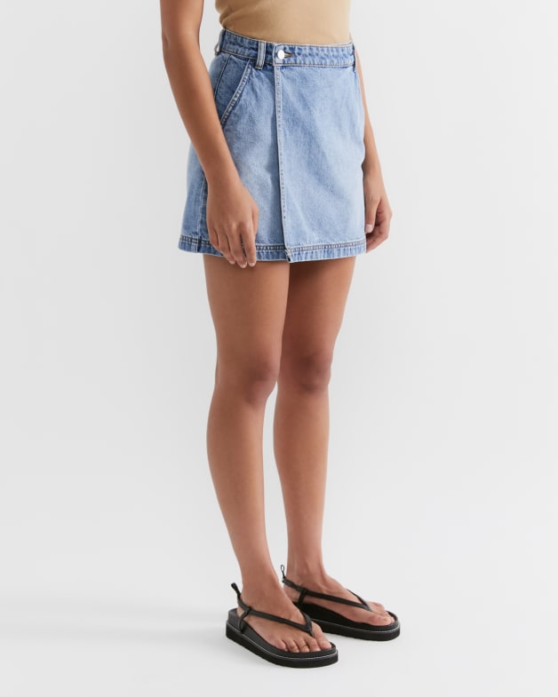 Black denim skirt david jones hot sale