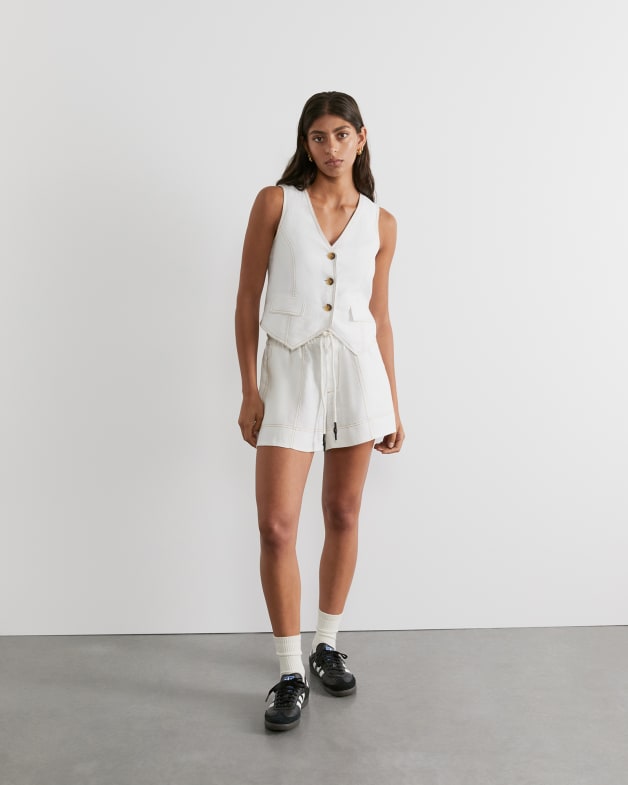 Linen vest new arrivals