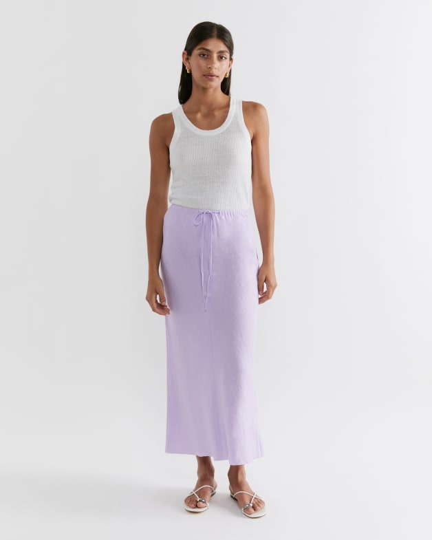 Lilac store slip skirt