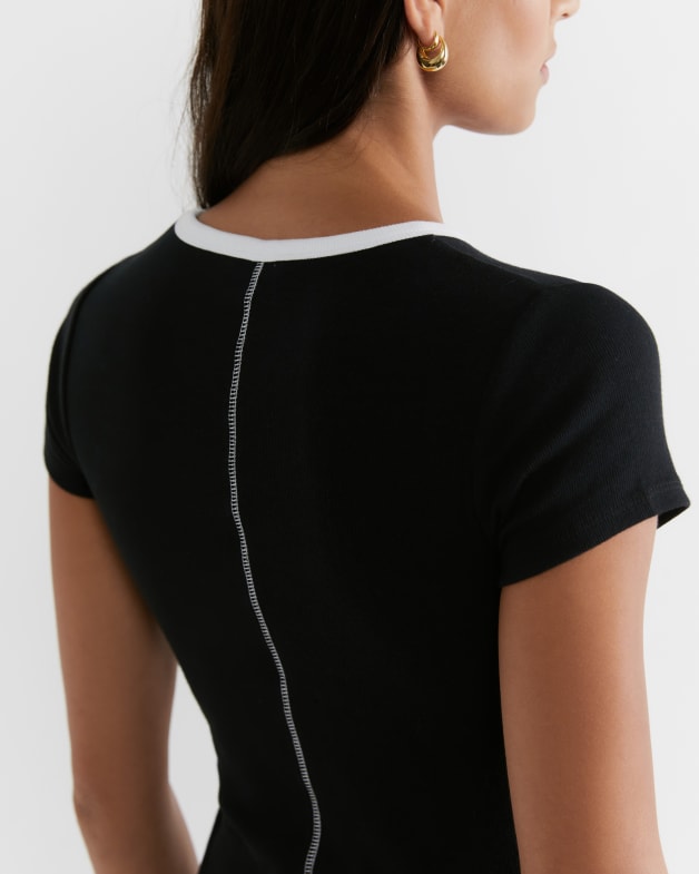 Black 2025 cotton tee