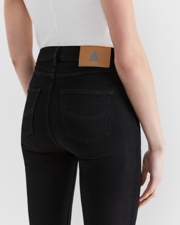 Rosie High Rise Skinny Jeans in Black JAG