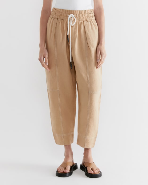 Sabine Linen Pull On Pant JAG