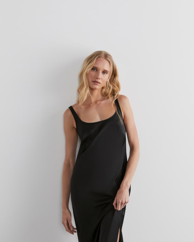 Shiny slip dress hotsell