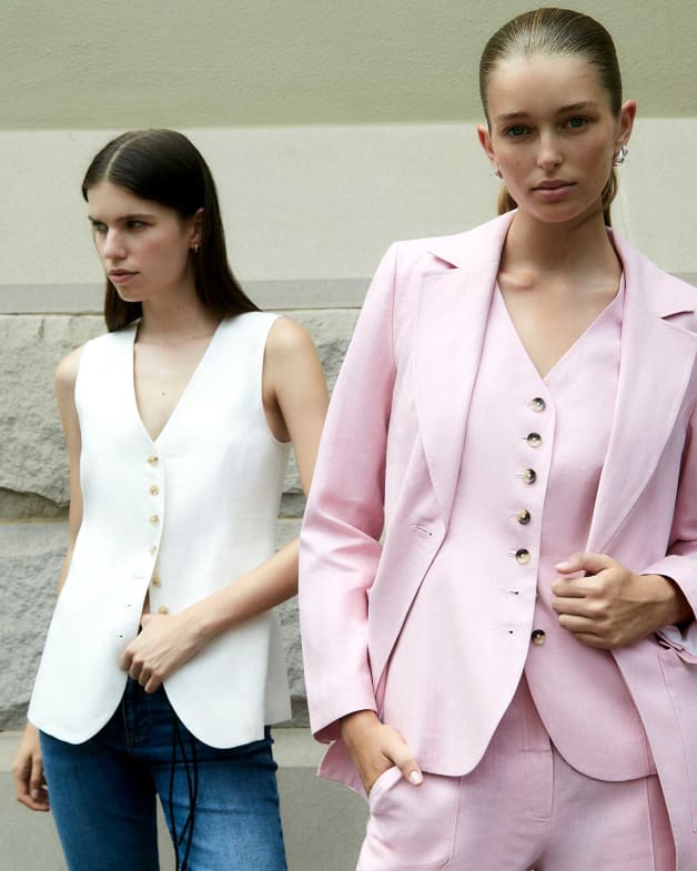 Linen blazer womens australia sales