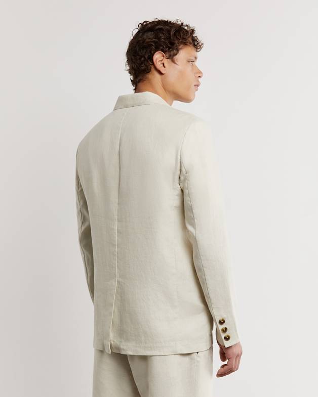 Linen jacket long outlet