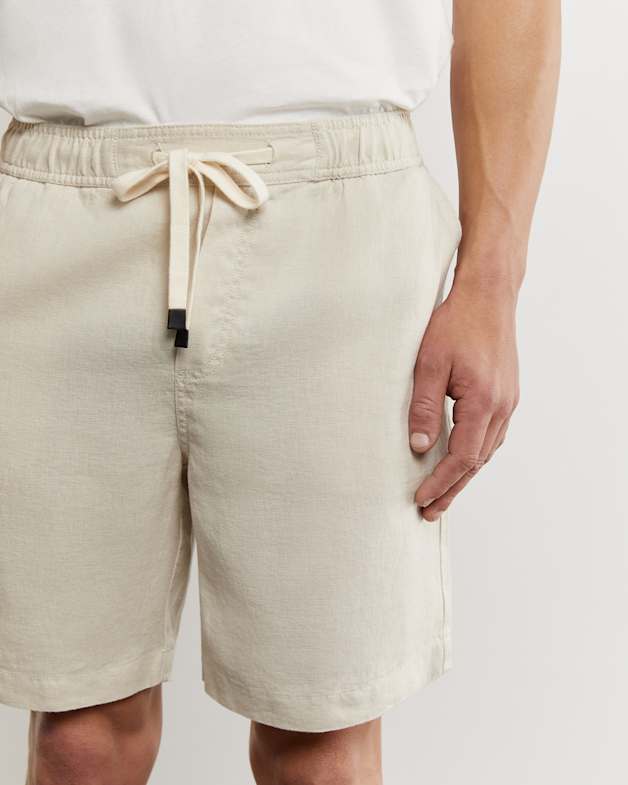 Noah Linen Drawcord Short in String JAG