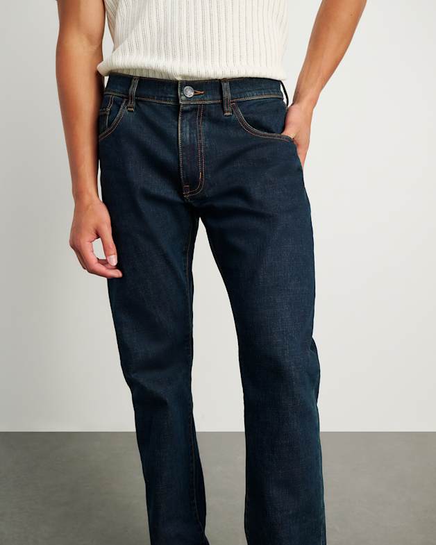 Flynn Straight Jeans in Raw Wash JAG