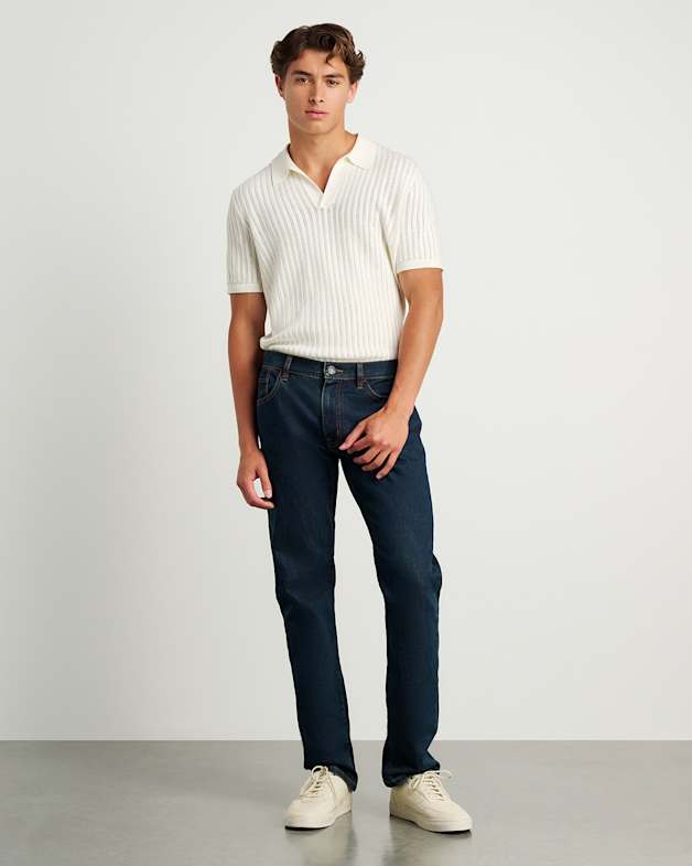 Flynn Straight Jeans in Raw Wash JAG