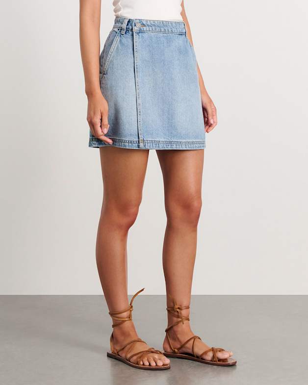 Mini skirt denim wrap skirt shop