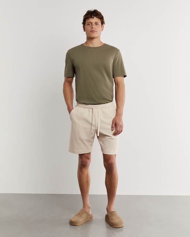 Noah Cotton Textured Short in String JAG