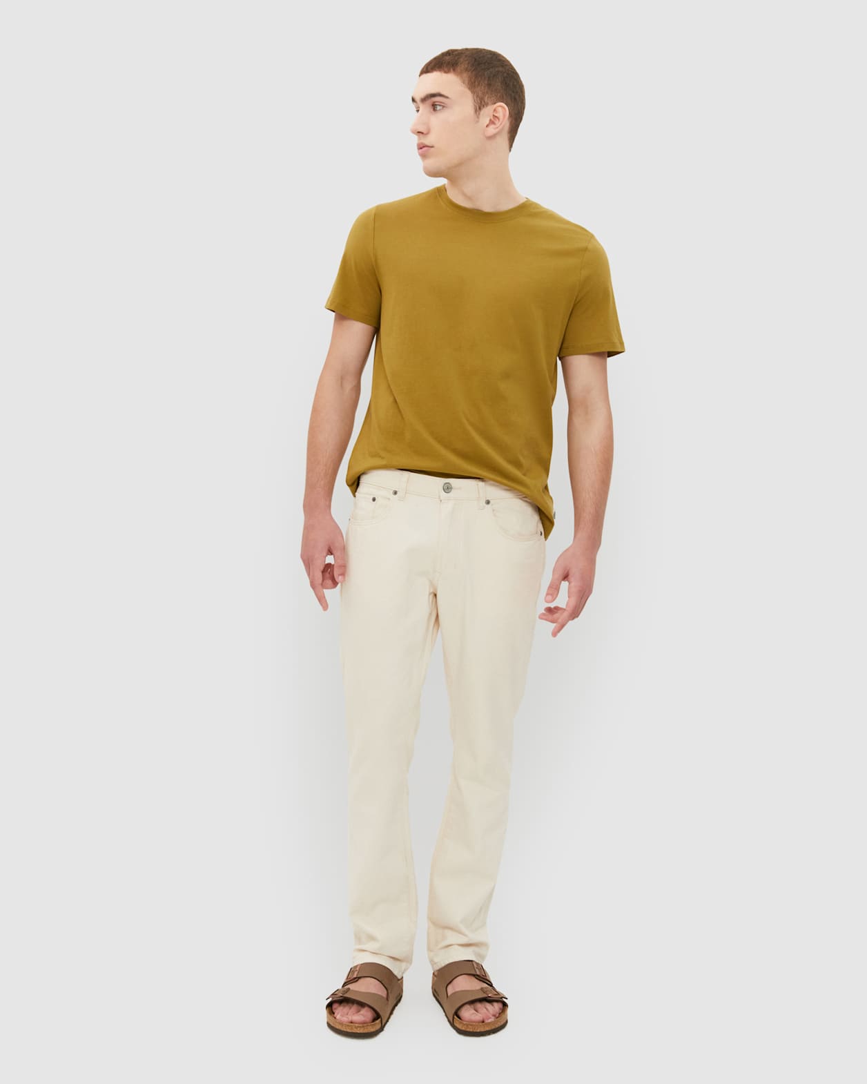 Essential Crew Neck Tee in OLIVE