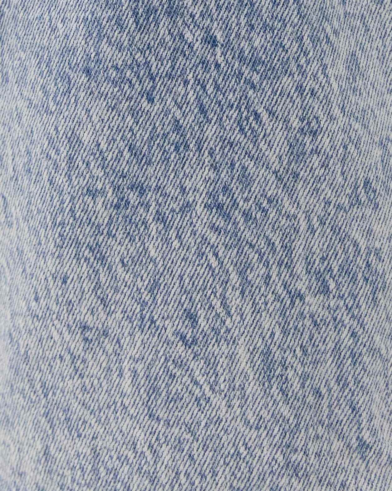 Denim Short in BLUE STEEL