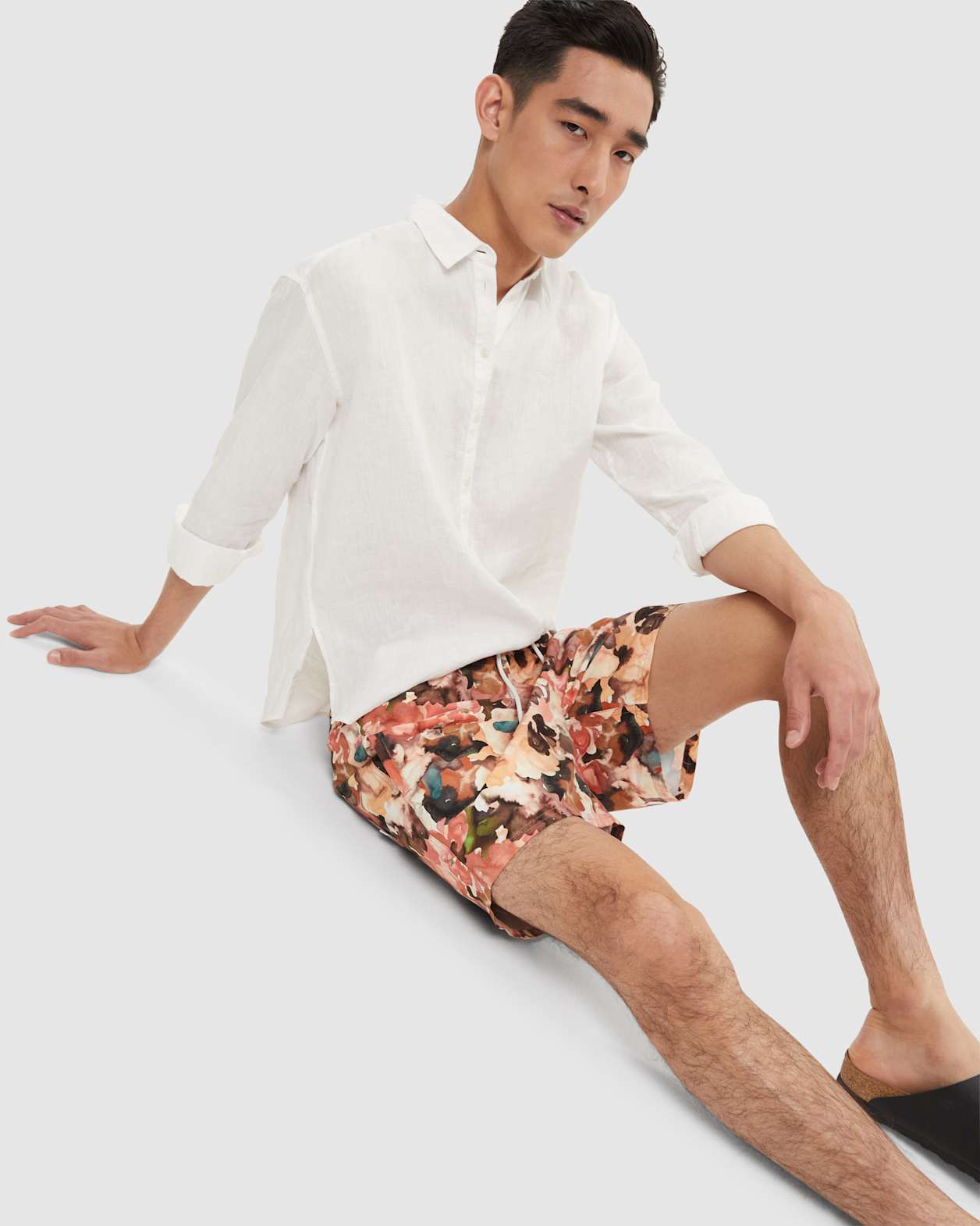 Swim Short in HYDRANGEA