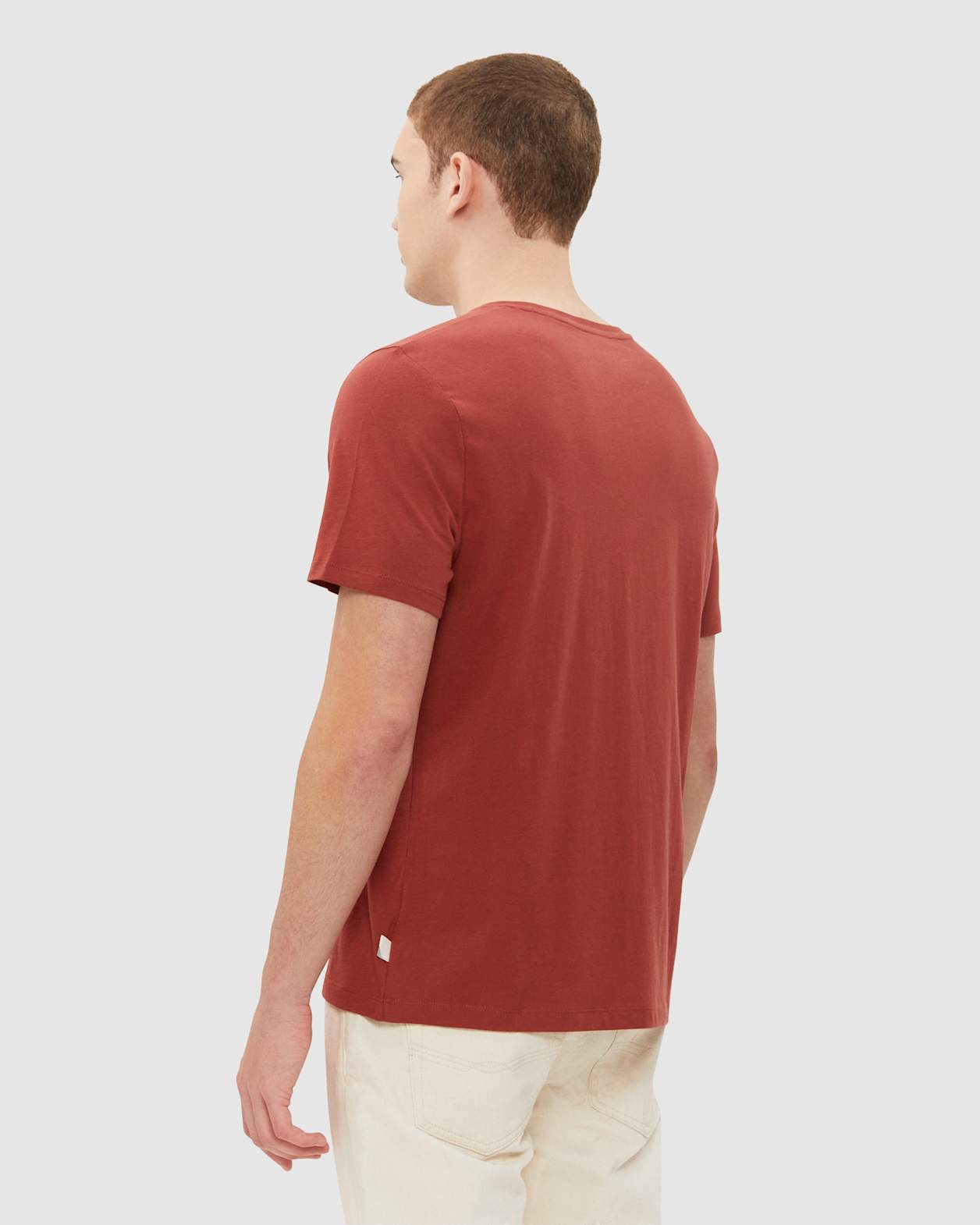 Essential Crew Neck Tee in PAPRIKA