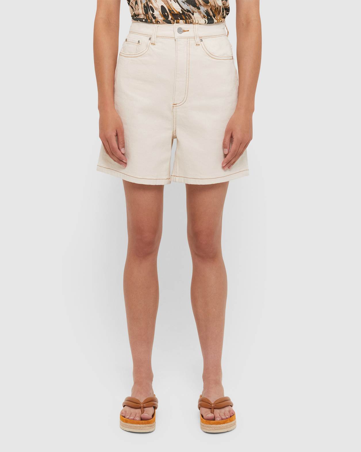 Frankie Twill Short in ECRU
