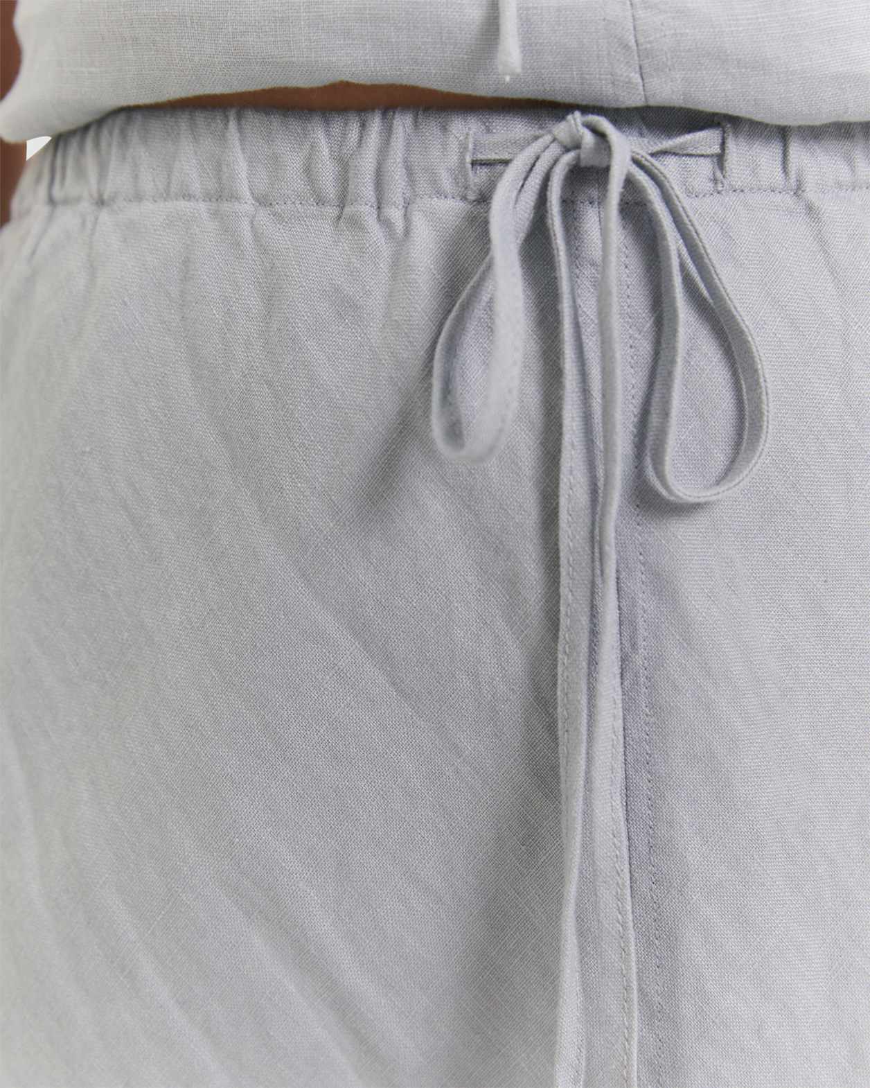 Easy Linen Slip Skirt in SKY