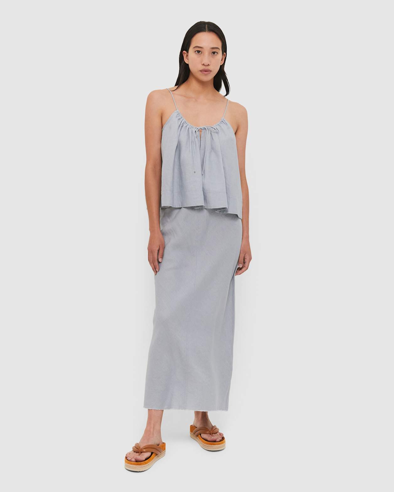 Chelsea Linen Cami in SKY