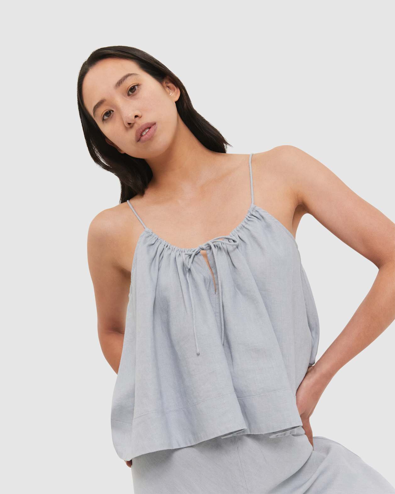 Chelsea Linen Cami in SKY