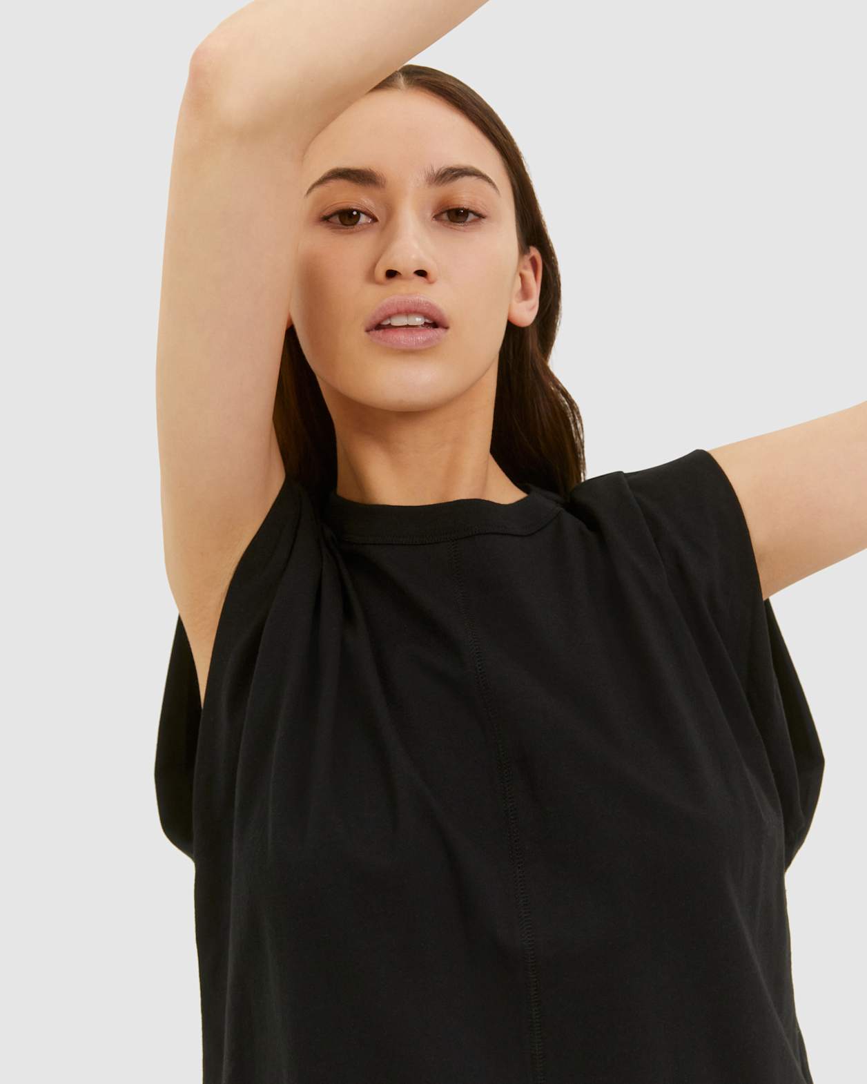 Luna Organic Cotton Tank in BLACK