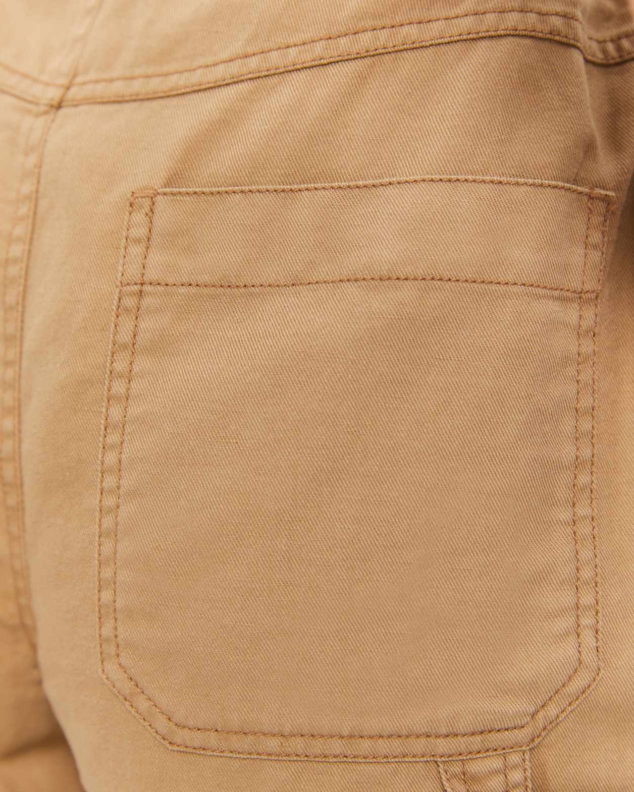 Maya Cotton Linen Short in CAMEL