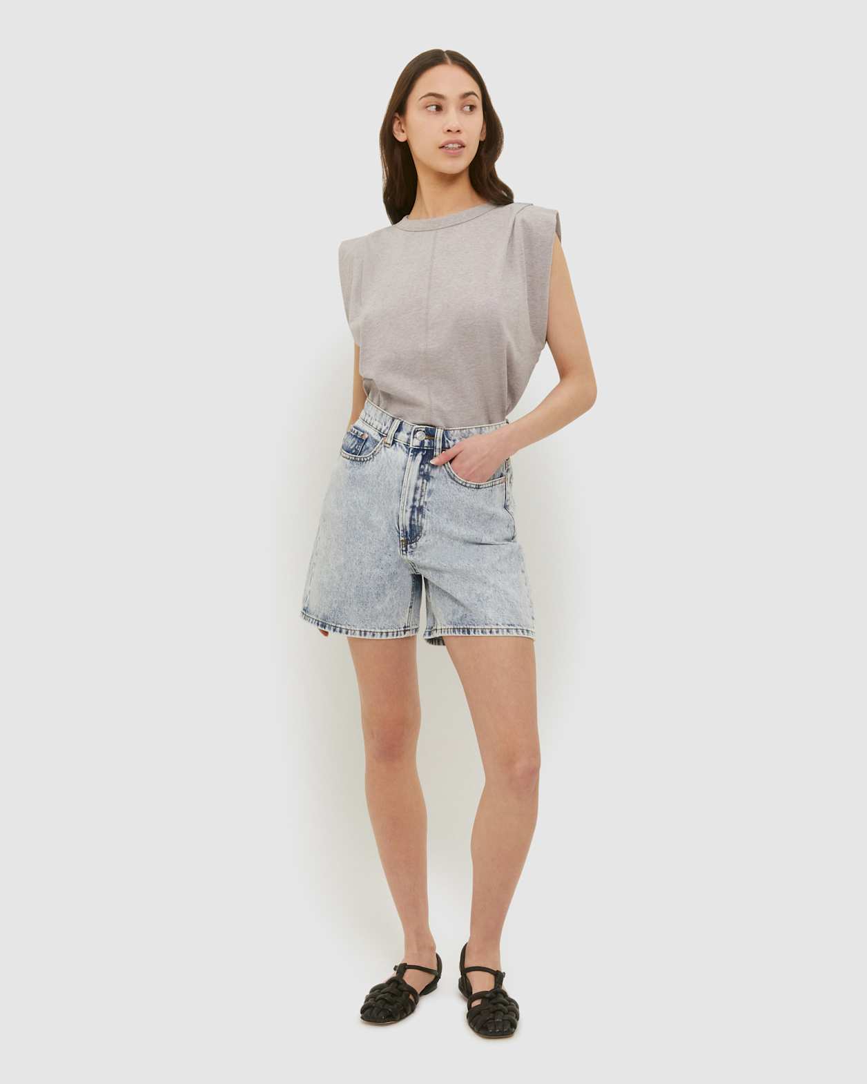 Luna Organic Cotton Tank in MAUVE
