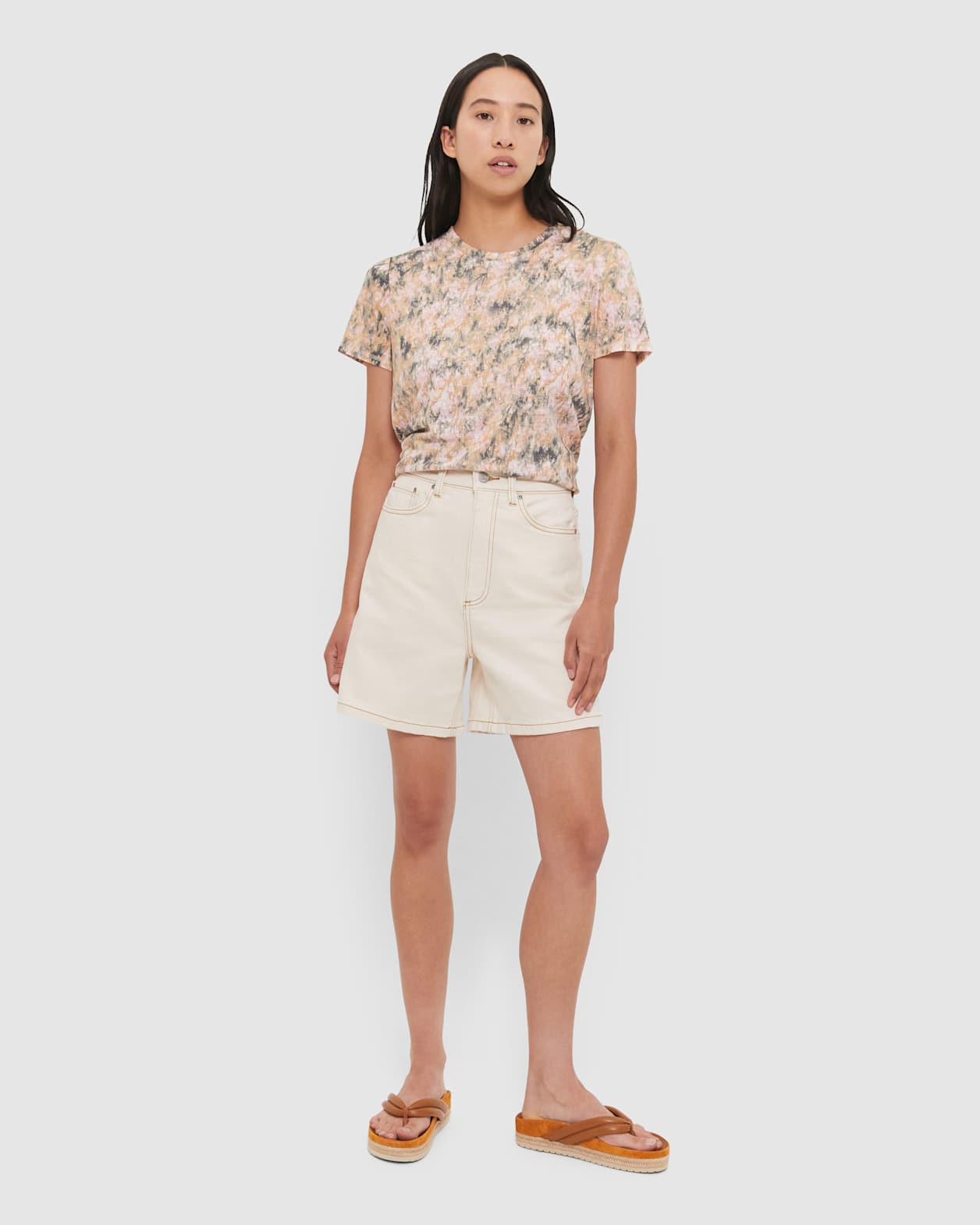 Ava Kaleidoscope Printed Tee in MULTI