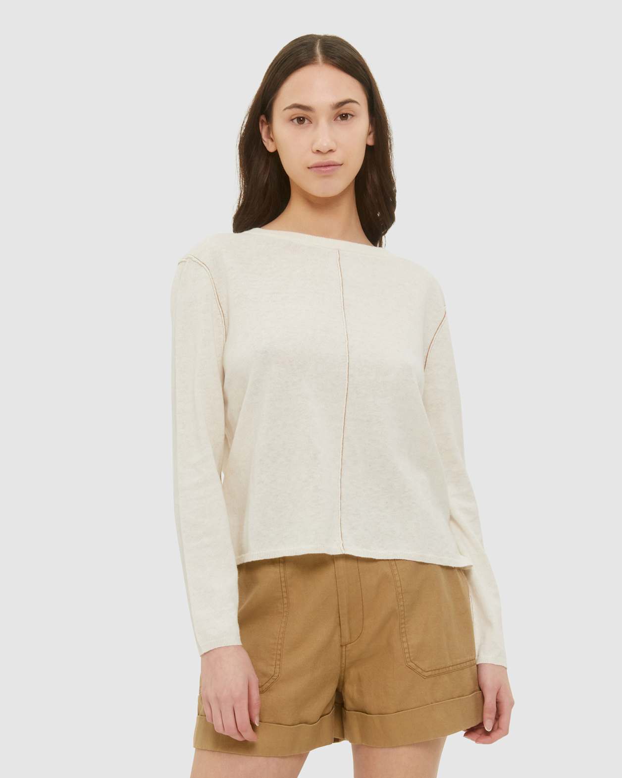 Isla V Back Knit in WHITE