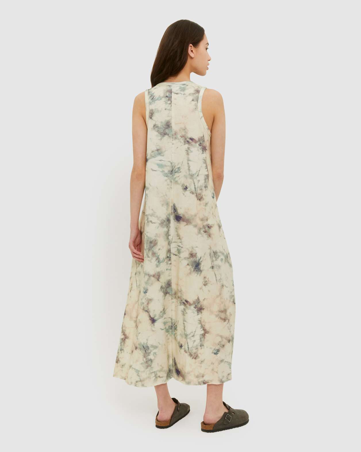 Organic Cotton Slvless Dress in MULTI